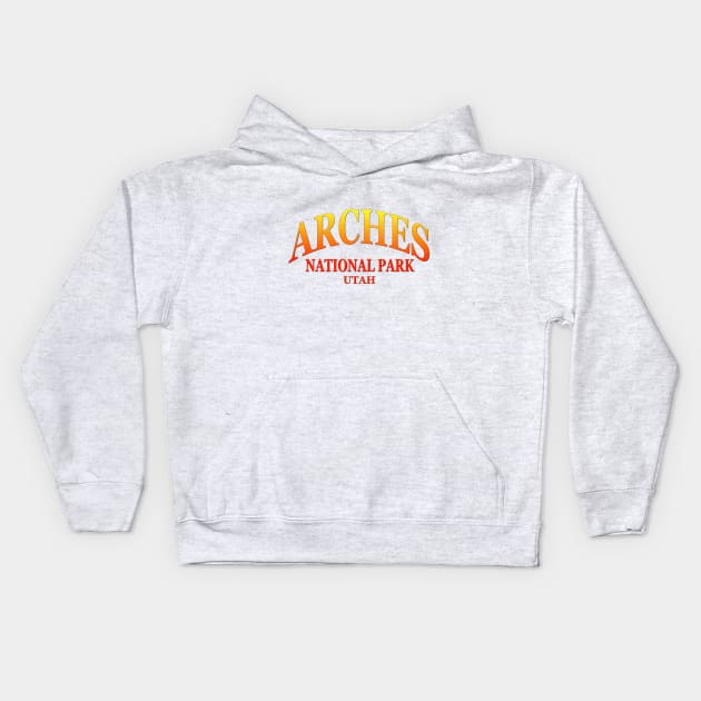 Arches National Park, Utah Kids Hoodie by Naves